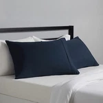 Amazon Basics Pillowcases Set Of 2 - Standard, Navy Blue. Fixed Price $12.59.