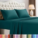 Full Size Set 4 Piece Bed Sheets, Soft And Breathable Microfiber, Inc.... Fixed Price $32.71.