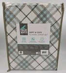 True North By Sleep Philosophy Cozy Cotton Flannel Twin Xl Sheet Set Blue/gray. Fixed Price $39.95.