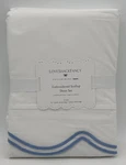 Pottery Barn Teen Loveshackfancy Embroidered Scallop Twin Xl Sheet Set Blue. Fixed Price $84.95.