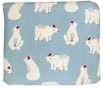 Holiday Santa Polar Bear Soft Flannel Set 100% Cotton, Queen Bed. Fixed Price $77.88.