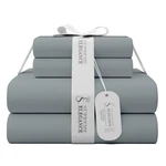 Supreme Elegance Pc 100% Cotton Size Sheets King, 04 - Charcoal Gray. Fixed Price $87.99.