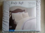 Truly Soft New King Size Sheet Set Gray Microfiber Deeper Pockets Fitted Flat. Fixed Price $36.50.