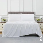 Kirkland Signature 680TC 6PC Queen Sheet Set Color Bright White Repackaged. Fixed Price $74.99.