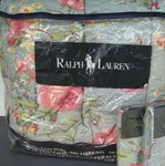 Ralph Lauren Garden Rambler Twin 2PC Comforter Set Bedskirt Blue Floral New Nip. Fixed Price $300.00.