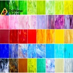 Illuckai 36 Sheets Vibrant Stained Glass 4 Inches, Mix. Fixed Price $73.99.