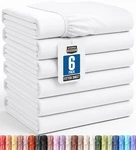 King Fitted Sheets Pack 6 Microfiber Deep Pocket White Utopia Bedding Bulk. Fixed Price $74.99.
