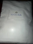 Matouk Cal King Fitted Sheet Roman 100% Linen White New Italy. Fixed Price $299.99.