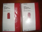 2 Ikea Dvala Duvet Quilt Covers & Pillowcases 100% Cotton Twin For Single Beds. Fixed Price $69.95.