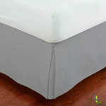 Mk Collection Solid Pleated Queen Bed Skirt 14" Drop Silver/grey New. Fixed Price $20.26.