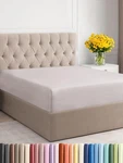 Light Grey Full Fitted Bed Sheet Only Soft With 8-16 Inch Deep Pockets. Fixed Price $28.02.