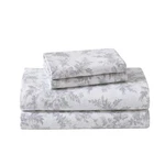 Laura Ashley - Full Sheets, Cotton Flannel Bedding Set, Brushed For Extra Softne. Fixed Price $48.10.