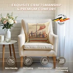 Charlotte Home Furnishings Belgian 16X16 Bayeux Navigo Cushion Cover New. Fixed Price $65.00.