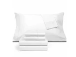 Fairfield Square Collection Brookline 1400 Tc 6 Pc. Sheet Set, Queen-white. Fixed Price $58.95.