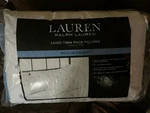 Ralph Lauren Medium Density Jumbo Standard/queen Pillows, Fresh Sets Of 2, 20X28. Fixed Price $48.98.