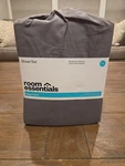 Full Easy Care Cotton Blend Wrinkle Resistant Sheet Set Grey - Room Essentials:. Fixed Price $17.99.