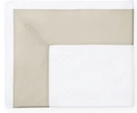 Sferra Casida Full / Queen Flat Sheet White Oat New. Fixed Price $164.99.