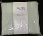 Charter Club Damask Collection King Sheet Set 100% Cotton 550 Gsm Green. Fixed Price $140.00.