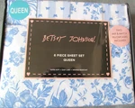 Betsey Johnson Queen Sheet Set 6 Piece Floral Bouquet Butterflies Soft Easy Care. Fixed Price $41.99.
