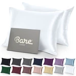 Bare Home Poly Satin Pillowcases With Zipper Closure - 2 Pack. Fixed Price $21.99.