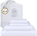 Luxurious Egyptian Cotton Queen Sheet Set Soft & Cooling 16" Deep Pocket. Fixed Price $108.99.