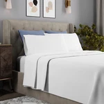 Color Sense Luxury Sateen Sheet Set 1200 Thread Count King, White *light Marks. Fixed Price $29.99.