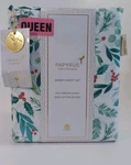 Papyrus Christmas Holly Berry Queen Sheet Set 100% Cotton Percale, New. Fixed Price $59.99.