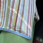 Ralph Lauren Queen Size Flat Sheet Harbor View 100% Cotton Multi Colored Stripe. Fixed Price $45.00.