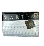 Vintage Martex Danielle Lace Blue Luxury Percale Twin Sheet Set New Old Stock. Fixed Price $53.99.