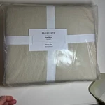 Parachute Brushed Cotton Top Sheet Bone Full Queen Flat New. Fixed Price $64.74.