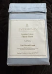 Everhome Egyptian Cotton California King Fitted Sheet 700 Tc- Blue. Fixed Price $69.99.