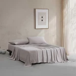 Calvin Klein King Size Sheets Set Naturally Soft Cotton-blend Melange Jersey. Fixed Price $243.75.