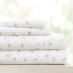 Linen Market 4 Piece Sheet Set - Breathable, Queen, Floral Pink. Fixed Price $38.01.
