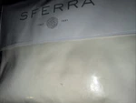 Sferra King Fitted Sheet Lucio Extra Long Staple Cotton Sateen Ivory New. Fixed Price $229.49.