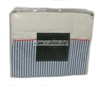 Ralph Lauren Biarritz Cuff Twin Flat Sheet New Rare Blue White Stripe. Fixed Price $63.99.