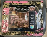 The Woods Pink Camo 6 Pc Set, Full Bed Size Soft Microfiber. Fixed Price $25.00.