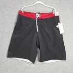 Speedo Men Swimwear Large Red Trunks Pockets Speedry High Rise 10" Inseam Nwt. Fixed Price $14.19.