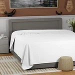 100% Cotton Queen Flat Only, Cool & Crisp Percale Sheets Size Top.... Fixed Price $43.51.