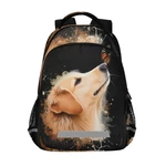 Alaza Watercolor Golden Retriever Dog With Butterfly Animal Backpacks Travel .... Fixed Price $46.27.