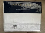 Ralph Lauren Katrine Off White Embroidered Queen Flat Sheet $ 145. Fixed Price $84.99.