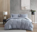 Reversible New York King Duvet Cover Set Nila Grey With Shams. Fixed Price $88.99.