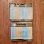 2 Vintage Springmaid No Iron Percale Twin Flat Sheets Butterfly Garden Rainbow. Fixed Price $49.97.