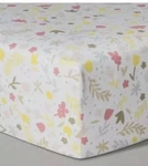 Cloud Island Homespun Floral Fitted Crib Sheet Yellow Pink Gray New. Fixed Price $8.93.