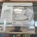 Kirkland Signature 680 Thread Ct Piece Sheet Set King Oatmeal New Ripped Pkg. Fixed Price $79.00.
