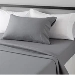 Amazonbasics Twin Xl Gray Microfiber Sheet Set With Pillowcases. Fixed Price $15.00.