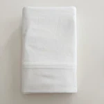 Pottery Barn 700 Thread Count Sateen Flat Sheet : White - Queen. Fixed Price $64.99.