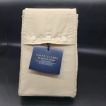 Set Of (2) Ralph Lauren Rl Organic Sateen King Pillowcases Coastal Sand New $130. Fixed Price $40.97.