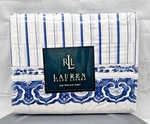 Vtg Ralph Lauren Sheet Porcelain Jonquil Stripe Twin Flat Coastal Grandma New. Fixed Price $44.99.