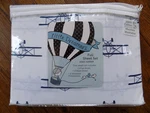 Little Dreamers Boys White And Navy Blue Airplanes Full Sheet Set Bedding. Fixed Price $35.99.