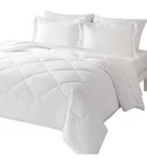 Enviohome 7 Piece Comforter Set With Sheets & Pillowcases, Queen, White, New. Fixed Price $49.95.